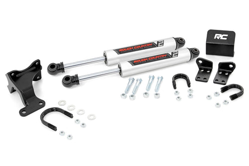 V2 Estabilizador de Dirección | Dual | Elevación de 2-8 Pulgadas | Jeep Wrangler JK/Wrangler Unlimited (07-18)