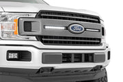 Kit de Luces LED | Montaje en Parrilla | 10" Cromado Slimline Pair | Ford F-150 (18-20)