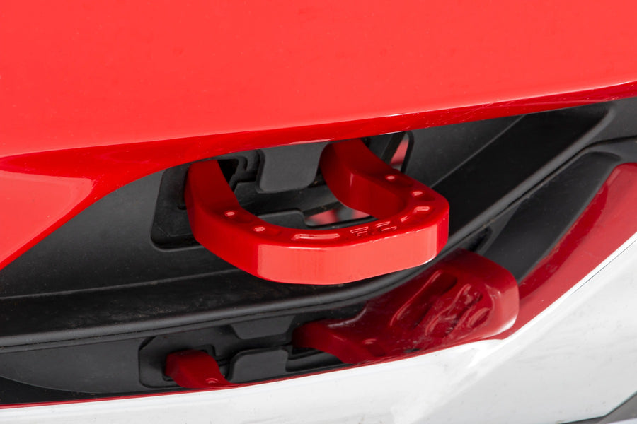 Ganchos de Remolque | Forjado | Rojo | Chevy Silverado 1500 2WD/4WD (2014-2018 & Classic)