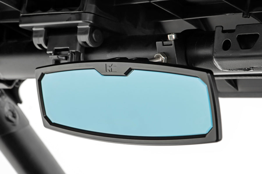 UTV Aluminio Rear View Mirror | Luz de Domo | 12" | 1.75-2" Mount