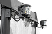 Luz LED | RR Montaje en Jaula | 2" Cromado Pair | Ángulo Amplio | Polaris Ranger 1000/Ranger XP 900/1000