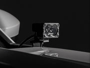 3x1.75 Inch Serie Negro | Amarillo | LED Slim Aux | SAE Fog | Pair
