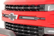 Kit de Luces LED | Montaje en Parrilla | 10" Negro Slimline Pair | Chevy Silverado 1500 (19-22)