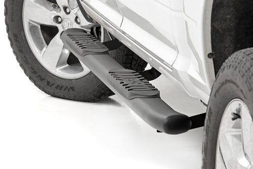 Estribo Tubular Ovalado | Cabina Crew | Negro | Ram 1500/2500/3500 2WD/4WD (2010-2025 & Classic)