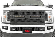 Parrilla de Malla | 12" Dual Row LED | Negro | Ford F-250/F-350 Super Duty (17-19)