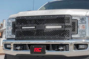 Parrilla de Malla | 12" Dual Row LED | Negro | Ford F-250/F-350 Super Duty (17-19)