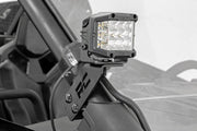 Kit de Luces LED | "A" Pillar Mount | 2" Negro Pair | Ámbar DRL | Polaris RZR PRO XP