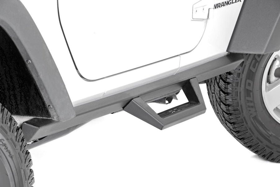 Estribos Contorneados Abatibles | 2 Puertas | Jeep Wrangler JK 4WD (2007-2018)
