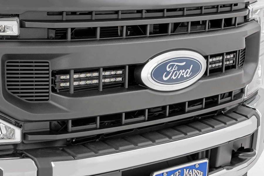 Kit de Luces LED | Montaje en Parrilla | 10 Inch Negro | Slimline | Ford F-250 Super Duty (20-22)