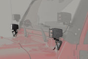 Montaje para Luz LED | Parabrisas Inferior | Pod | Jeep Wrangler TJ (97-06)/Wrangler Unlimited (04-06)