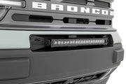 20 Inch LED Serie Negro Light Bar | Single Row | Blanco Frío DRL