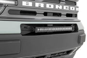 Kit de Luces LED | Montaje de Defensa | 20" Negro Single Row | Blanco DRL | Ford Bronco Sport (21-26)