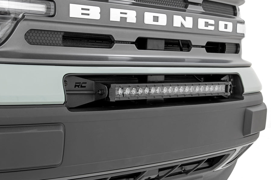 Kit de Luces LED | Montaje de Defensa | 20" Negro Single Row | Blanco DRL | Ford Bronco Sport (21-26)