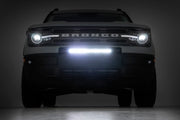 20 Inch LED Serie Negro Light Bar | Single Row | Ámbar DRL
