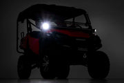 Kit de Luces LED | Montaje en Jaula | 2" Negro Pair | Ámbar DRL | Honda Pioneer 1000/Pioneer 1000-6