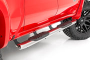 Estribos Tubulares Ovalados | Acero Inoxidable | Cabina Crew | Chevy/GMC 1500/2500HD/3500HD (19-26)
