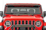 Kit de Luces LED | Parabrisas | 50" BLK Dual Row | Ámbar DRL | Jeep Gladiator JT/Wrangler JL (18-26)