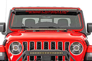 Kit de Luces LED | Parabrisas | 50" BLK Single Row | WHT DRL | Jeep Gladiator JT/Wrangler JL (18-26)