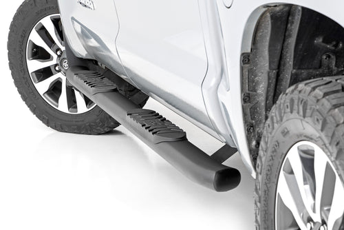 Estribo Tubular Ovalado | Cabina Crew | Negro | Toyota Tundra 2WD/4WD (2007-2021)