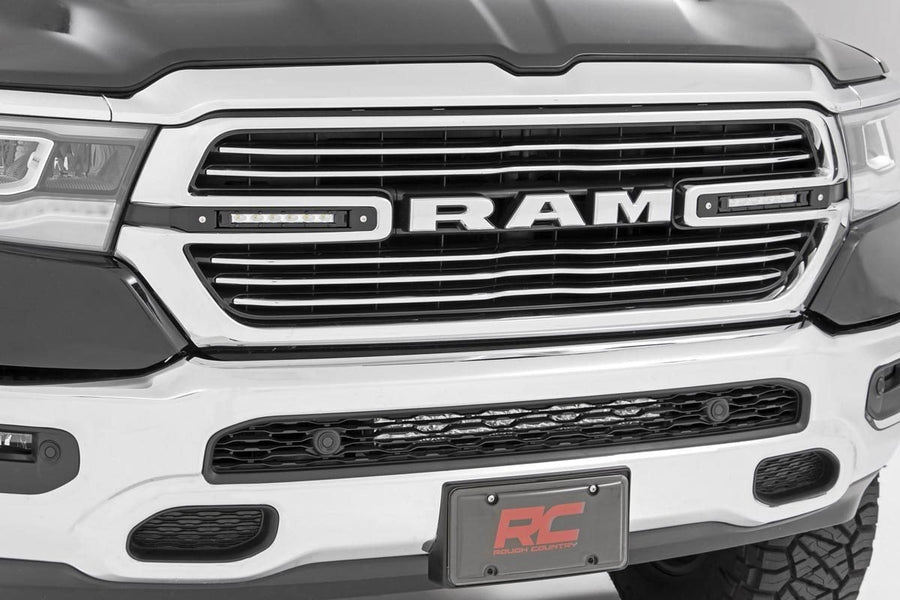 Kit de Parrilla con LED Dobles de 6 Pulgadas | Cromado Slimline | Ram 1500 2WD/4WD (2019-2024)