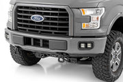 Kit de Luces LED | Montaje para Faros de Niebla | Dual 2" Negro Pairs | SAE | Ford F-150 (15-17)