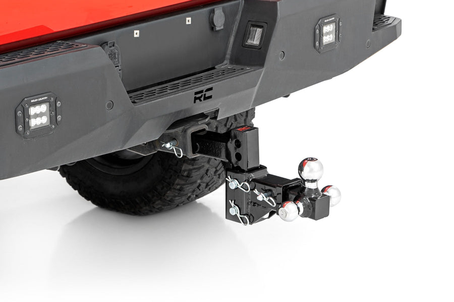 Enganche de Remolque Ajustable | 6 Inch Drop | Multi-Ball Mount | Compatible con Recibidor de 2 Pulgadas