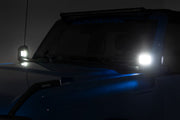 Kit de Luces LED | Montaje tipo Ditch | 2" Cromado Pair | Ancho | Ford Bronco 4WD (21-26)