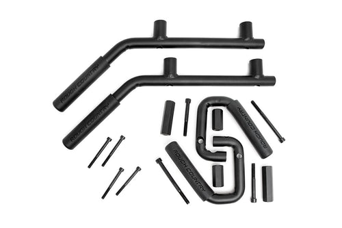 Asas de Sujeción | Acero | Delantero y Trasero | Negro | Jeep Wrangler JK/Wrangler Unlimited (07-18)