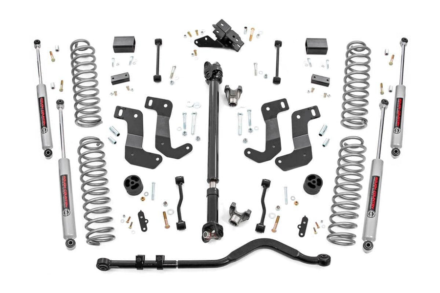 Kit de Elevación de 3.5 Pulgadas | C/A Drop | FR D/S | Jeep Wrangler Unlimited 4WD (18-23)