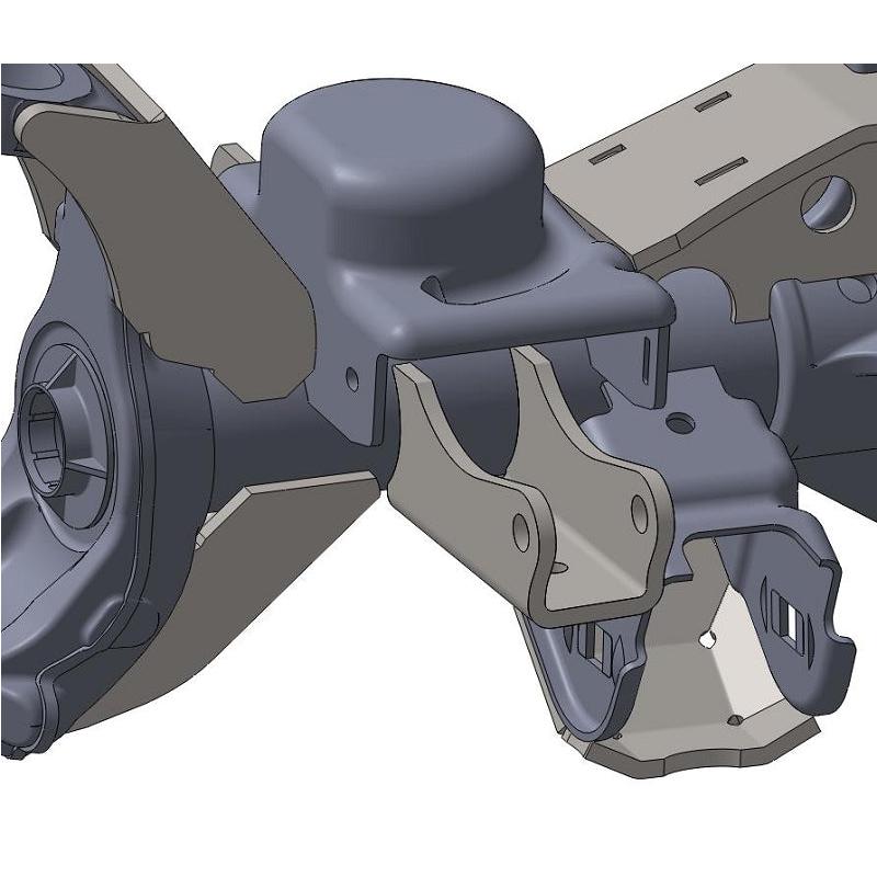 Soportes para amortiguador de eje para 2007-2018 Jeep Wrangler JK/JKU