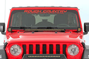 Kit de Luces LED | Montaje en Bisagra | 2" Negro Pair | Ámbar DRL | Jeep Gladiator JT/Wrangler JL (18-26)