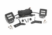 Kit de Luces LED | Montaje en Bisagra | 2" Negro Pair | Jeep Gladiator JT/Wrangler JL (18-26)
