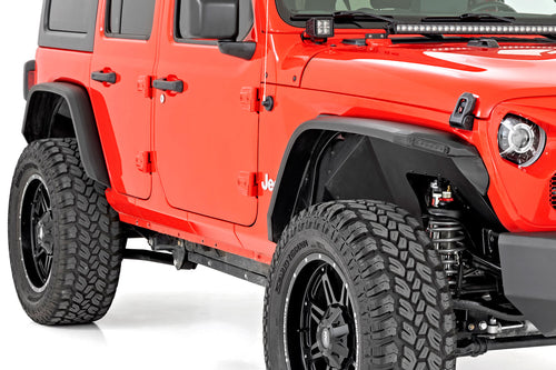 Kit de Guardabarros Planos de Alta Altura con LED | Tratado con Protección UV | Jeep Wrangler JL (2018-2026)