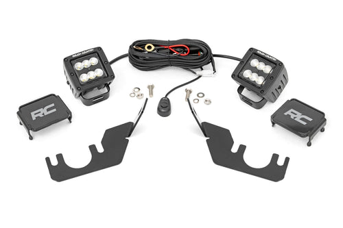 Kit de Luces LED | Montaje Trasero | 2" Negro Pair | Flood | Kawasaki Teryx 4 1000/Teryx4 800