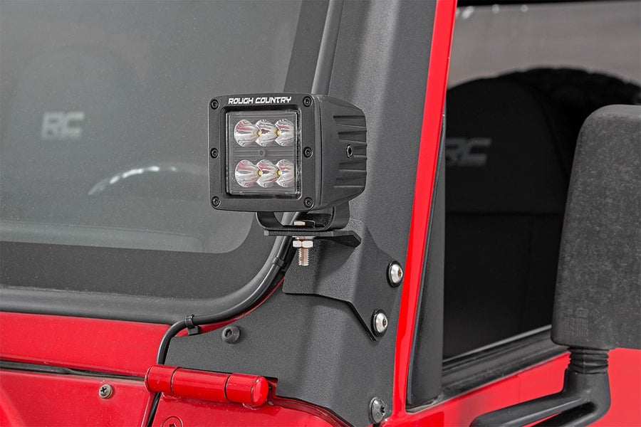 Montaje para Luz LED | A-Pillar Inferiores | Pod | Jeep Wrangler TJ (97-06)/Wrangler Unlimited (04-06)