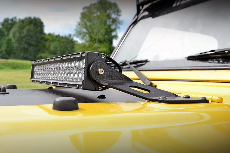 Montaje para Luz LED | Hood | 20" | Jeep Wrangler TJ (97-06)/Wrangler Unlimited (04-06)