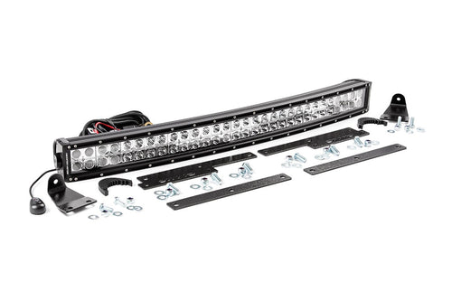 Kit de Luces LED | Montaje Detrás de la Parrilla | 30" Negro Dual Row | Blanco DRL | Chevy Silverado 1500 (14-15)