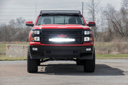 Kit de Luces LED | Montaje Detrás de la Parrilla | 30" Negro Dual Row | Blanco DRL | Chevy Silverado 1500 (14-15)