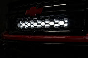 Kit de Luces LED | Montaje Detrás de la Parrilla | 30" Negro Dual Row | Blanco DRL | Chevy Silverado 1500 (14-15)