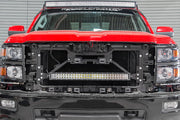 Kit de Luces LED | Montaje Detrás de la Parrilla | 30" Negro Dual Row | Blanco DRL | Chevy Silverado 1500 (14-15)