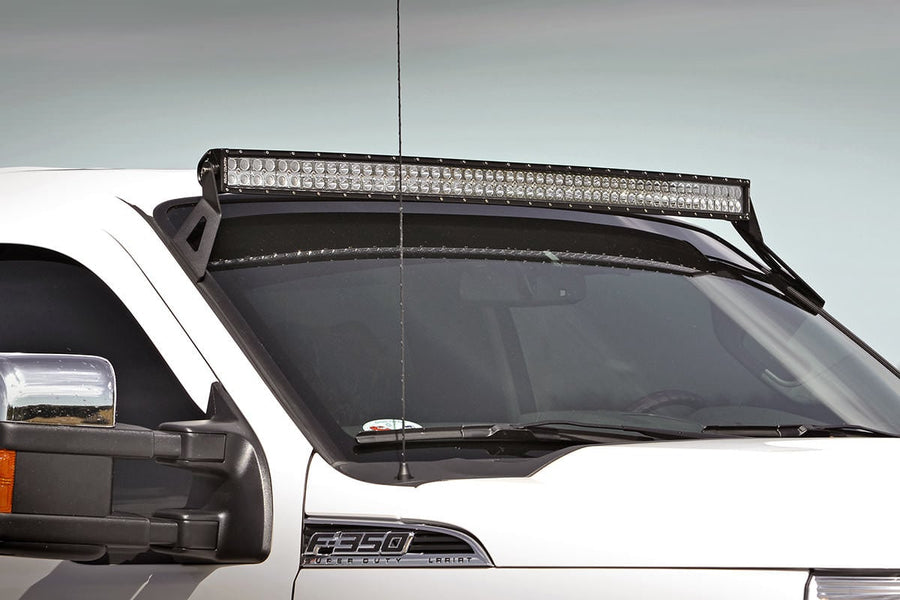 Montaje para Luz LED | Parabrisas Superior | 54" Curvo | Ford F-250/F-350 Super Duty (99-16)