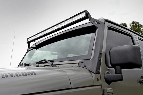 Montajes para Luces LED | Parabrisas Superior | 50" | Jeep Wrangler JK/Wrangler Unlimited (07-18)