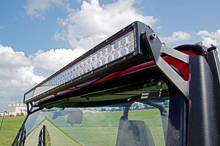 Montaje para Luz LED | Parabrisas Superior | 50" Recto | Jeep Wrangler YJ (87-95)