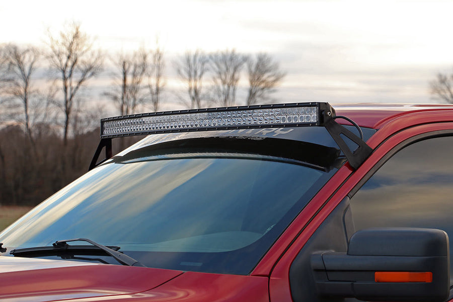 Montaje para Luz LED | Parabrisas Superior | 54" Curvo | Ford F-150 2WD/4WD (04-14)
