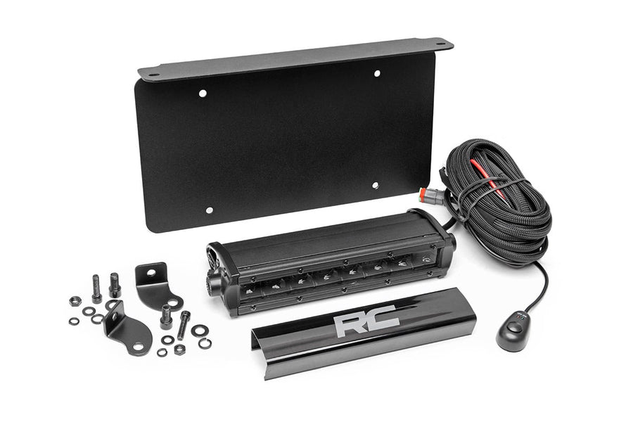 Kit de Luces LED | License Plate Mount | 8" Single Row Serie Negro