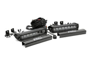 8 Inch LED Serie Negro Light Bar | Single Row | Pair