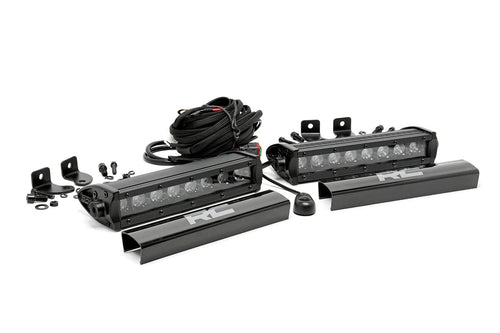 8 Inch LED Serie Negro Light Bar | Single Row | Pair