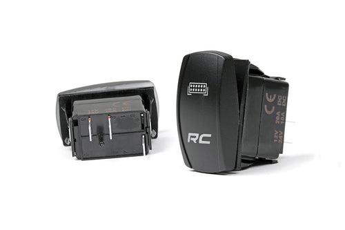 Interruptor Basculante | 2x1 with Logo | Azul Back Light