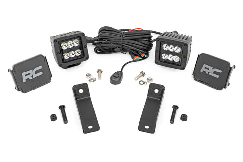 Kit de Luces LED | Montaje Trasero | 2" Negro Pair | Spot | Can-Am Maverick Sport 1000R
