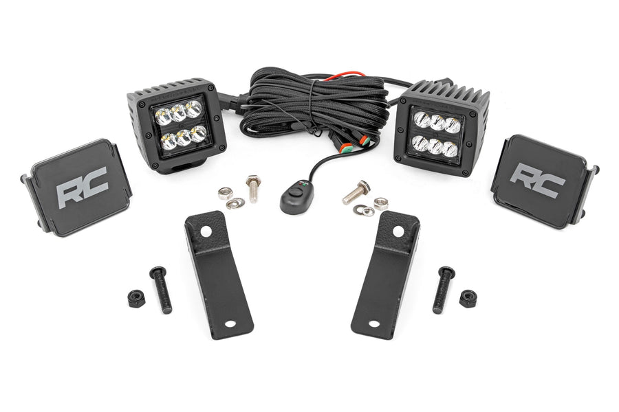 Kit de Luces LED | Montaje Trasero | 2" Negro Pair | Spot | Can-Am Maverick Sport 1000R
